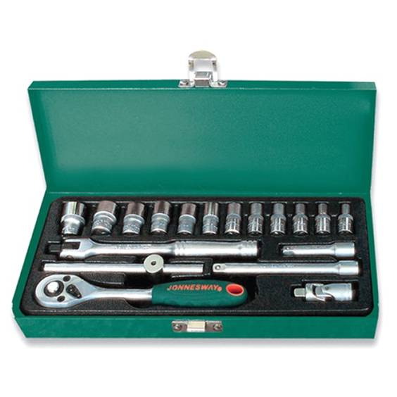 Набор головок торцевых Jonnesway S04H2118S 1/4&amp;quot;DR, 4-13 мм, 18 предметов