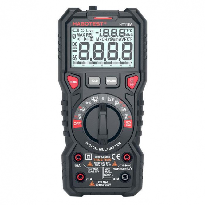 Цифровой мультиметр Habotest HT118A, True RMS