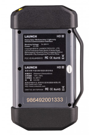 Сканер диагностический LAUNCH X431 Pro3 HD v.5.0 SE (Версия 2022), для грузовых автомобилей